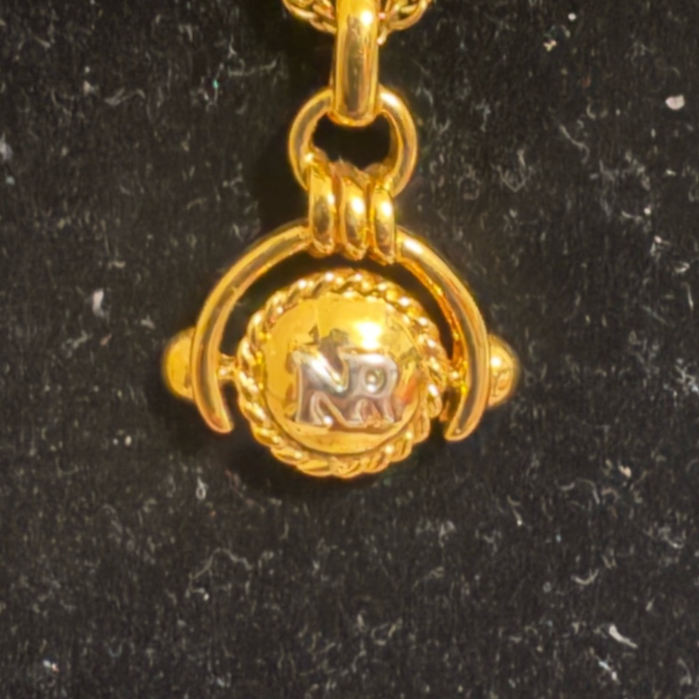 Nina Ricci TwoToned Gold and Silver Rope Necklace